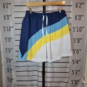 Chubbies Men's Swim Shorts - Navy, Sky Blue, Yellow, and White  1523/824